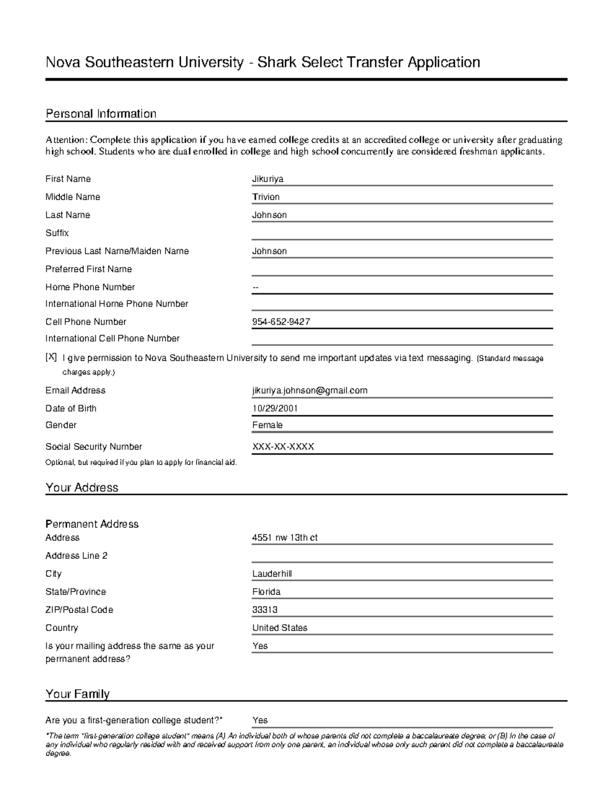 Nova Southeastern University app - Are you a first-generation college ...