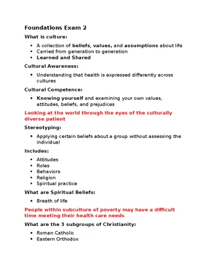 Foundations Exam 2 - Comprehensive Study Guide Notes - Studocu