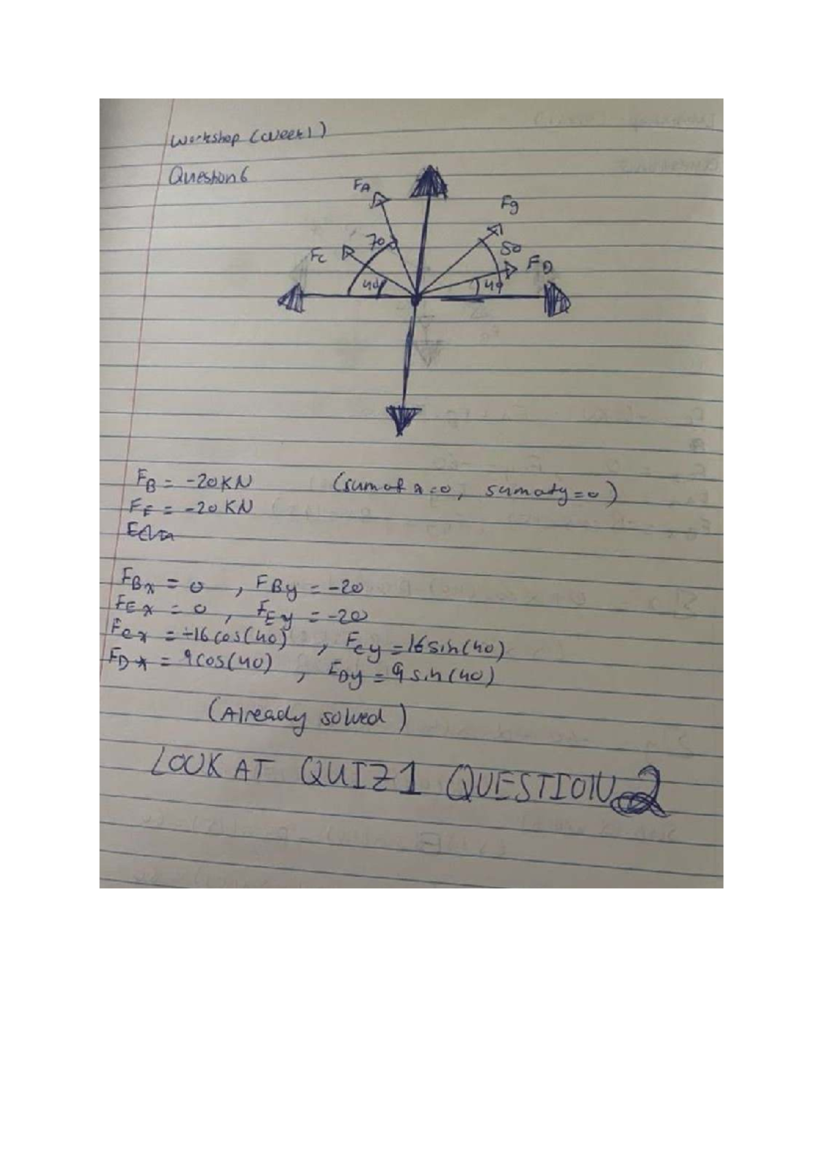 ENGG1300 Week 4 Workshop Solutions for Quiz 1 Questions - Studocu