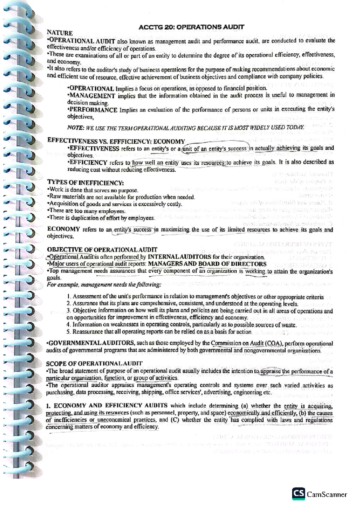 ACCTG 20: Understanding Operational Audits and Their Impact - Studocu