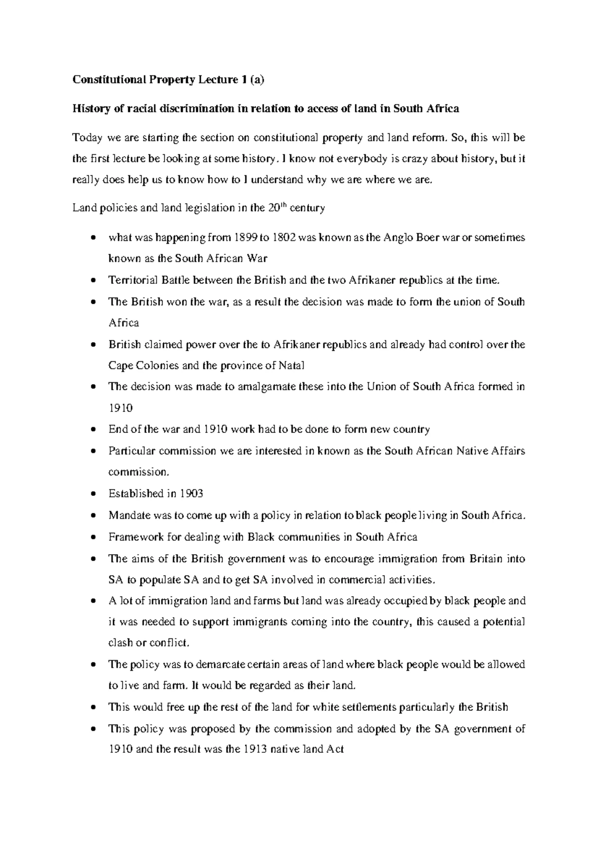 Dadoo Case Summary 2 - Case Summary Dadoo Ltd and Others Appellants v ...