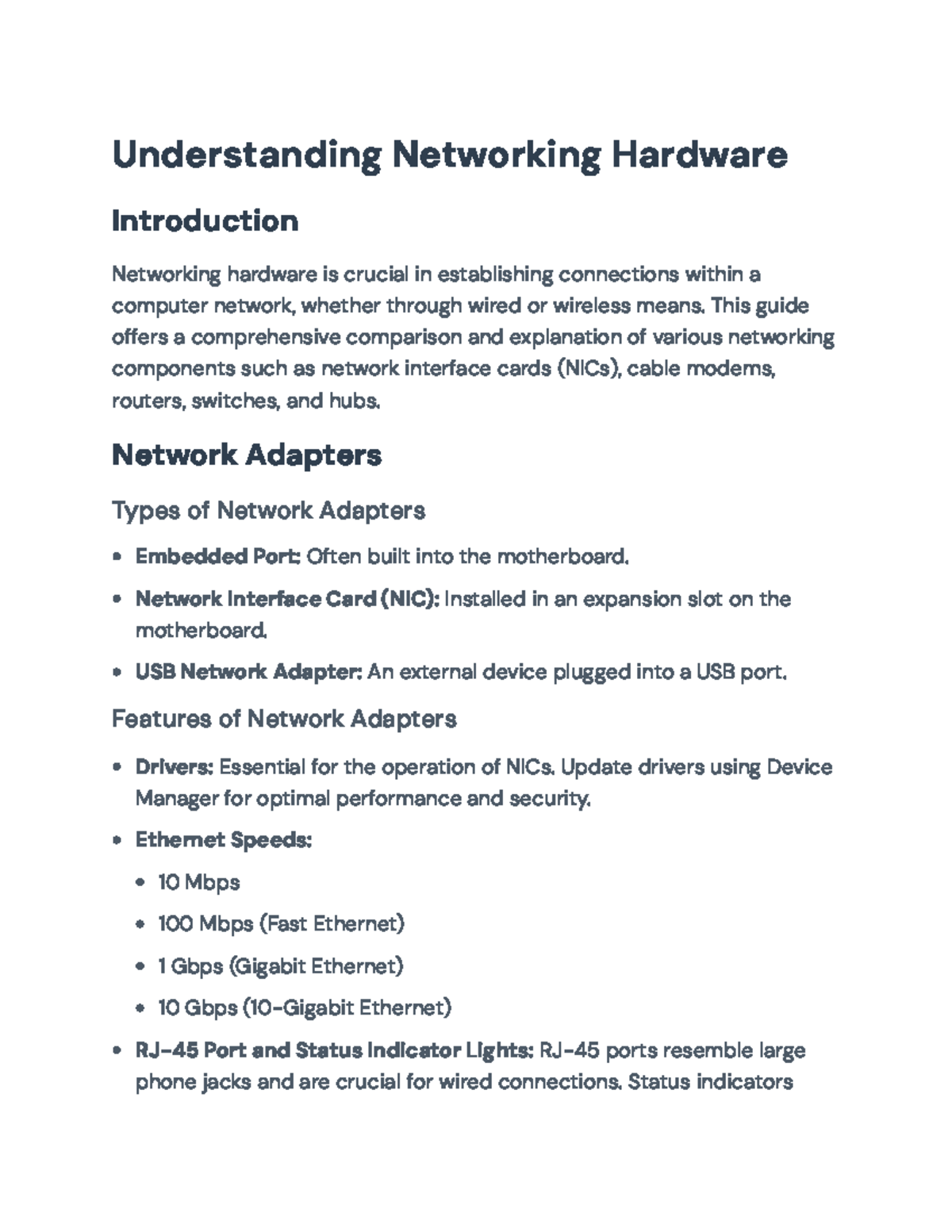 Networking Hardware Overview: Key Components & Configurations Guide ...