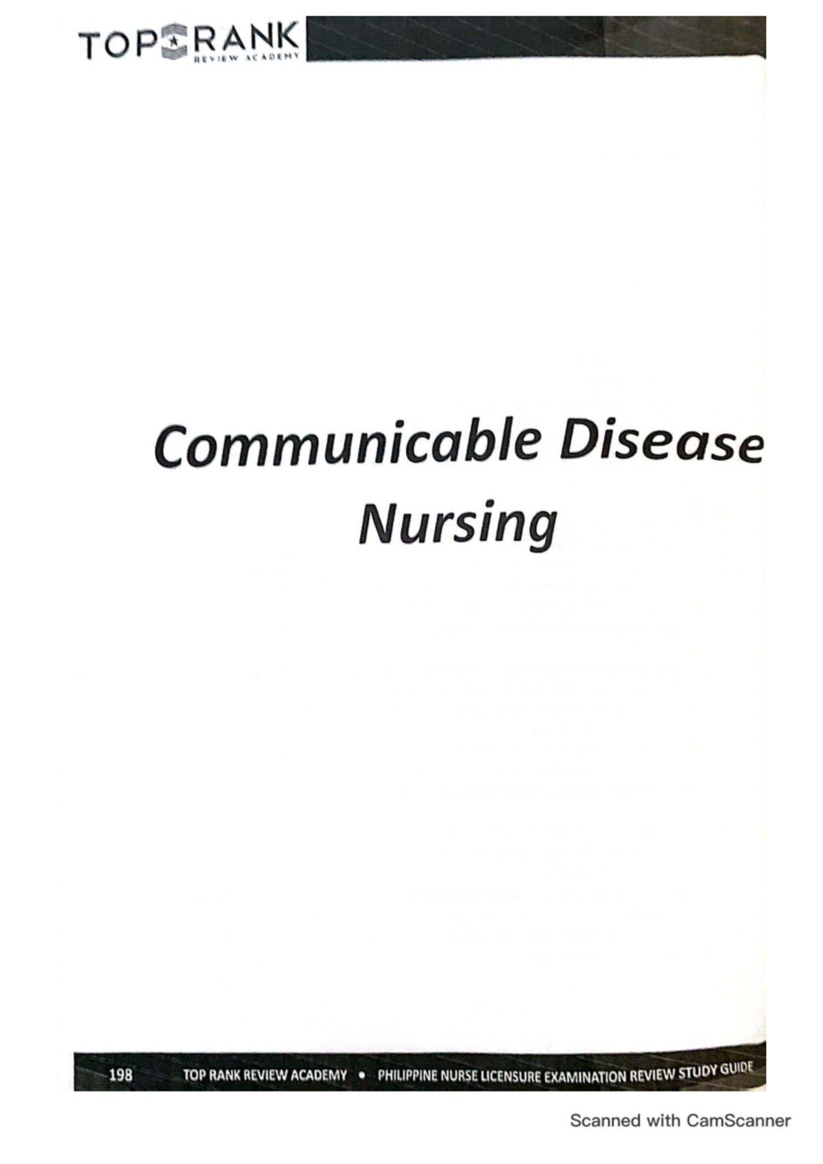 TOP RANK REVIEW ACADEMY Communicable Disease Nursing Study Guide for ...