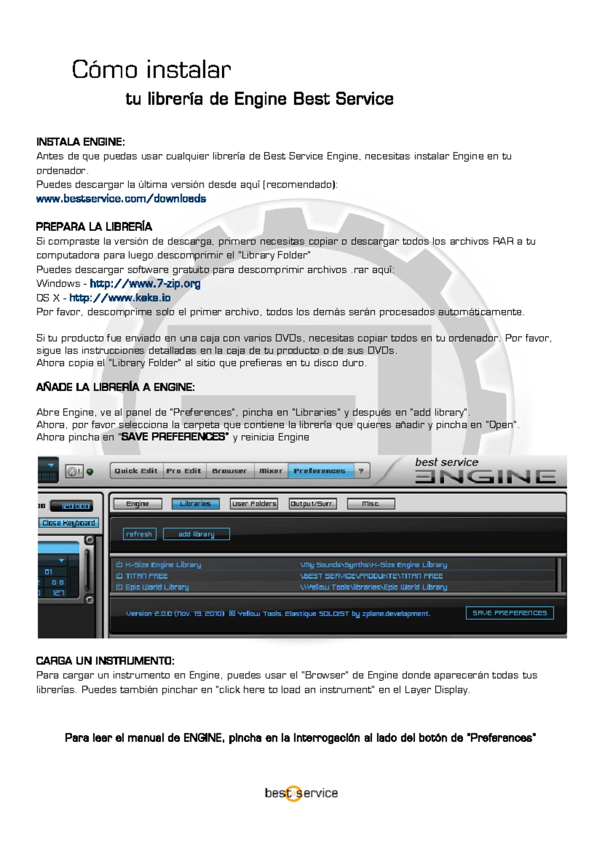 Installation Anleitung - Engine Library - Wie installiere ich meine ...