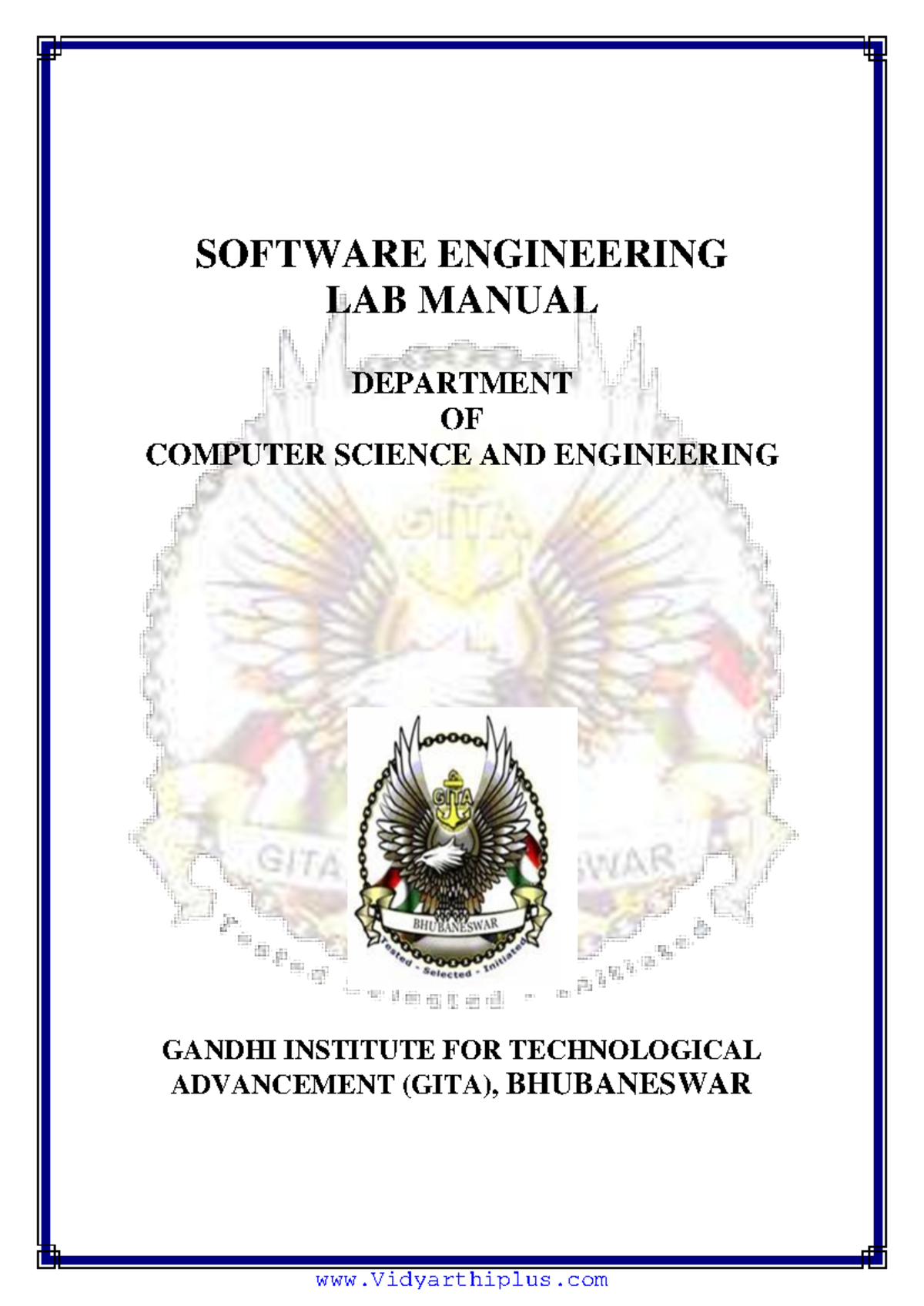 SE Lab Manual: Software Engineering Experiments and Techniques - Studocu
