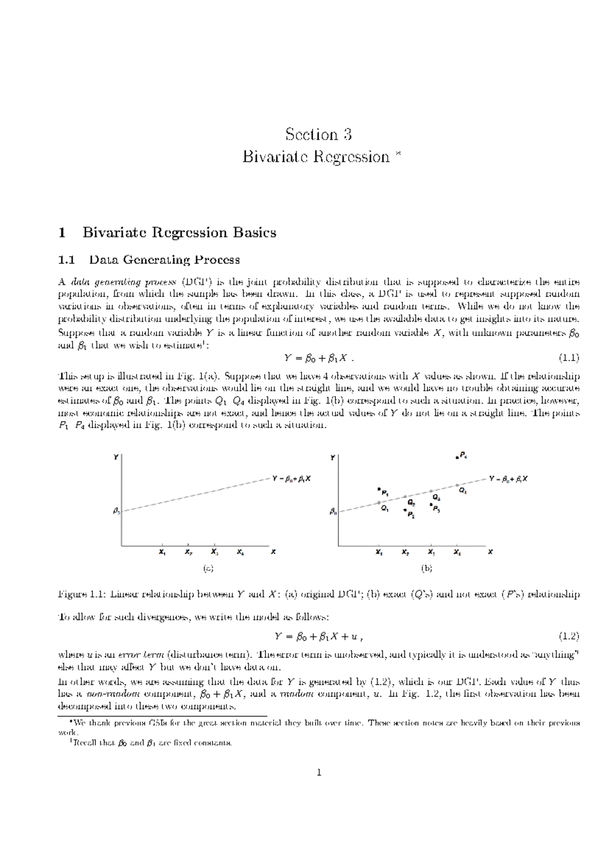 Bivariate Regression Basics and Hypothesis Testing (Econ 101) - Studocu
