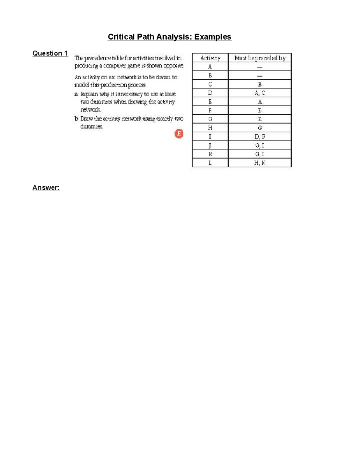 Project Management Final Exam - MBA 2020 - ICT Based Assessment - Studocu