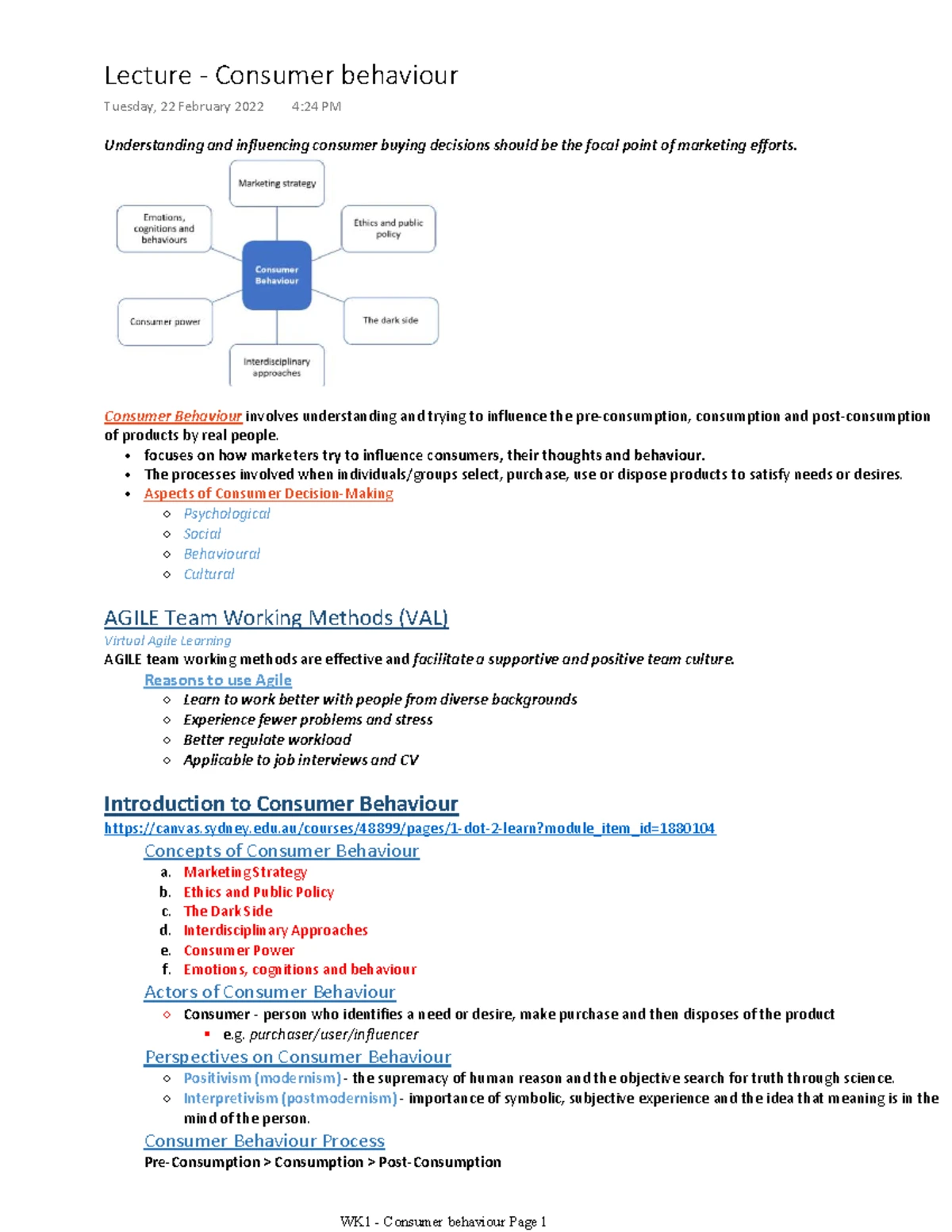 MKTG2112 Final Exam Cheatsheet: Consumer Behavior Insights - Studocu