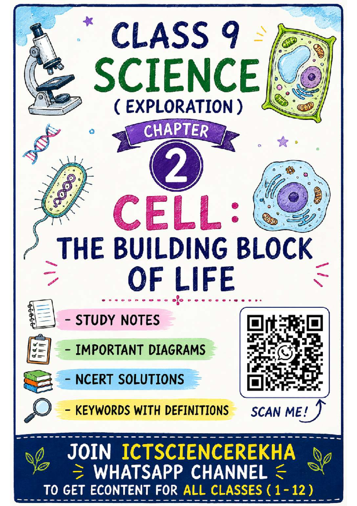 Class 9 Science Study Notes: Chapter 2 - Cell, The Building Block of ...