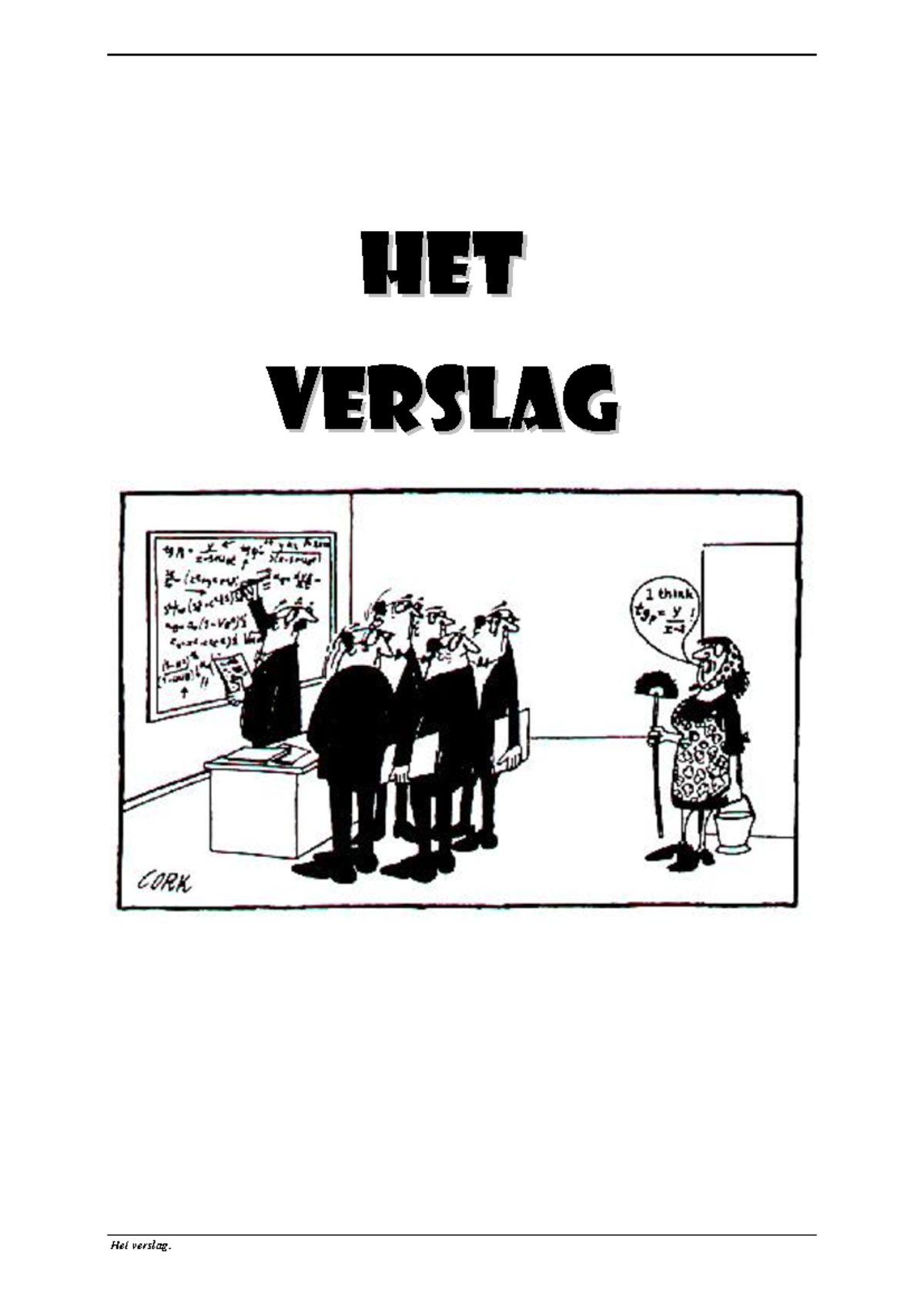 Deel 4: Handleiding voor het Schrijven van een Verslag - Studeersnel