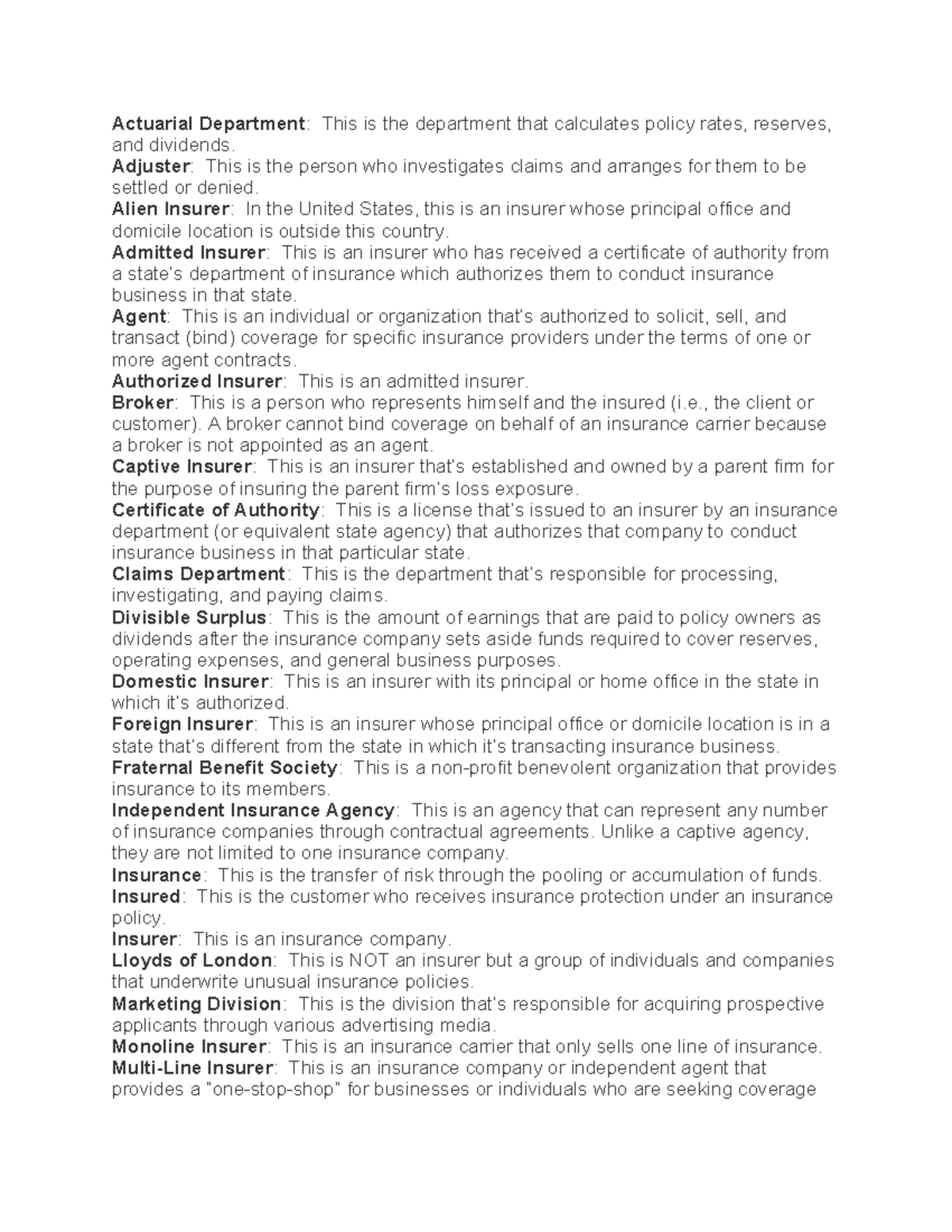 Insurance Industry Overview: Types, Classifications, and Regulations ...