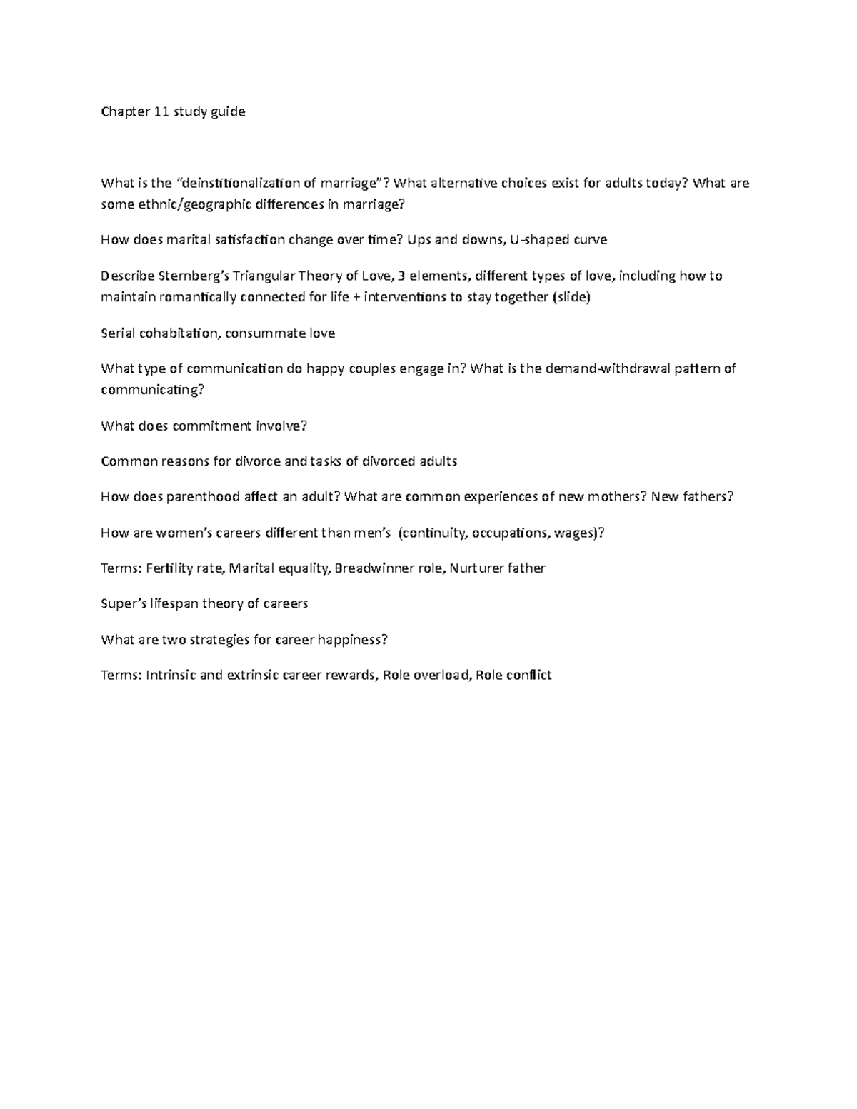 Exam Study Guide: Chapters 11 & 12 Overview and Key Concepts - Studocu