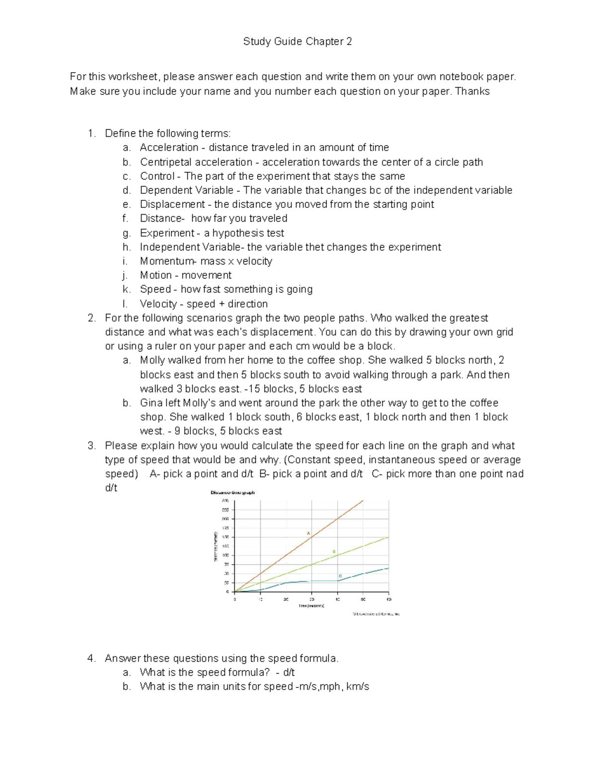 Adena Acker - Study Guide Chapter 2 - Study Guide Chapter 2 For this ...