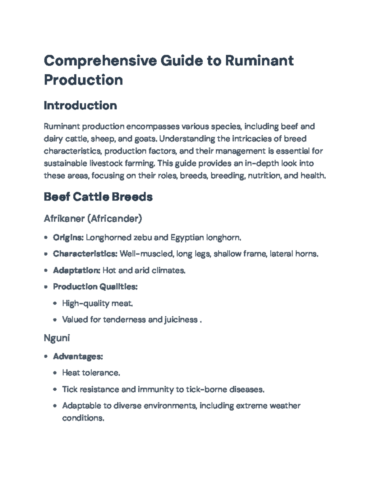 Comprehensive Guide to Ruminant Production (ANM101) - Studocu