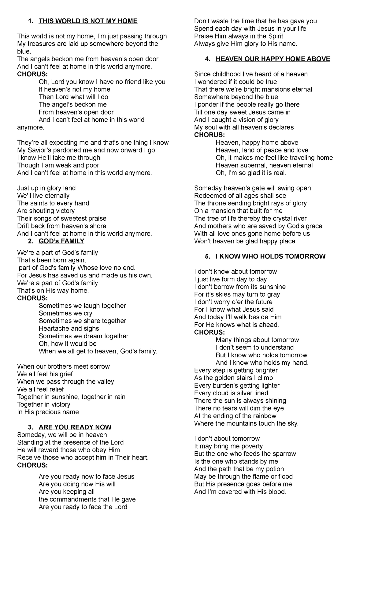 Burial SONG Lyrics - Grade 3 - Worship & Praise Themes - Studocu