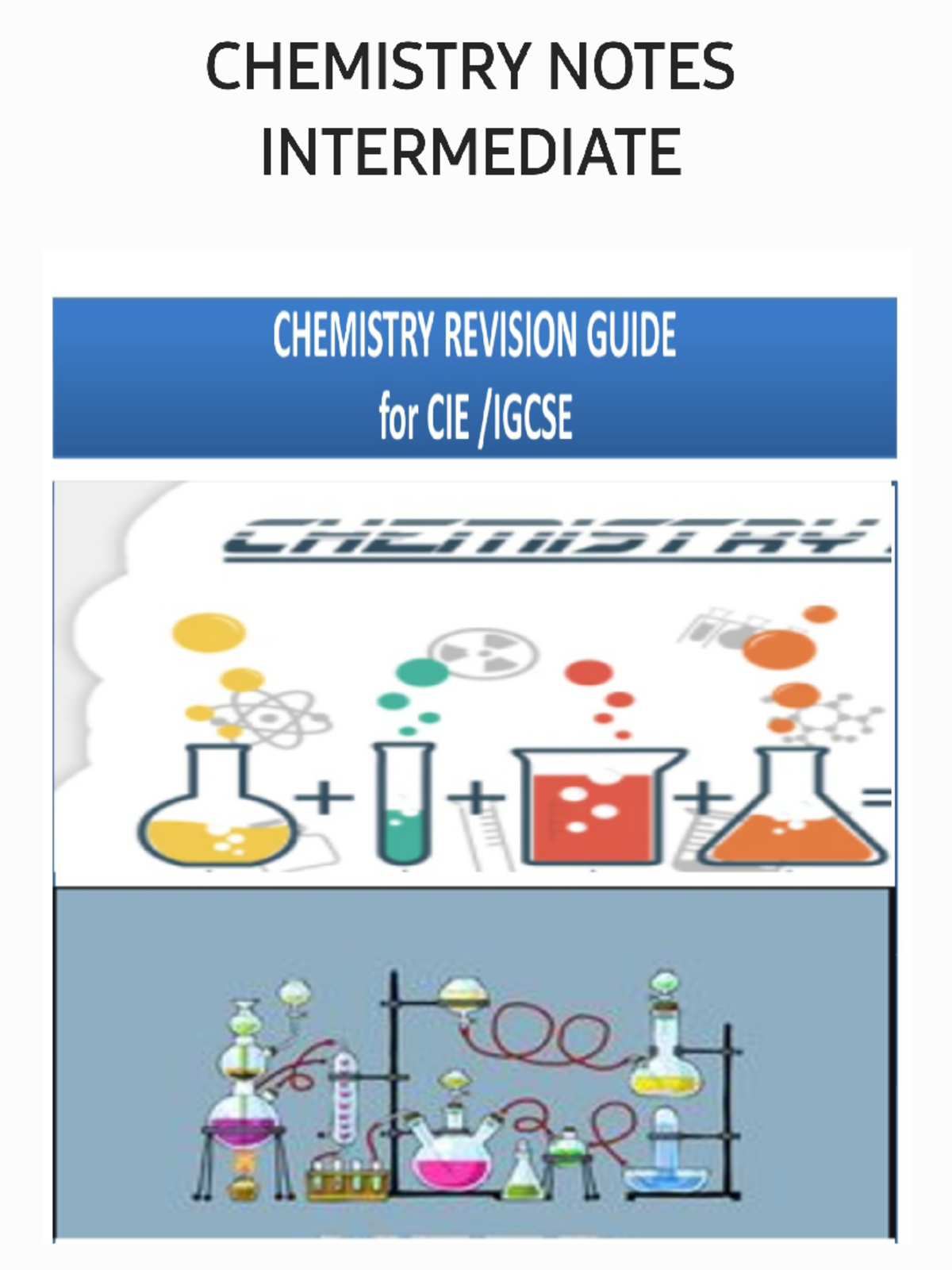 Chemistry 5070 O-Level Study Guide and Revision Notes - Studocu