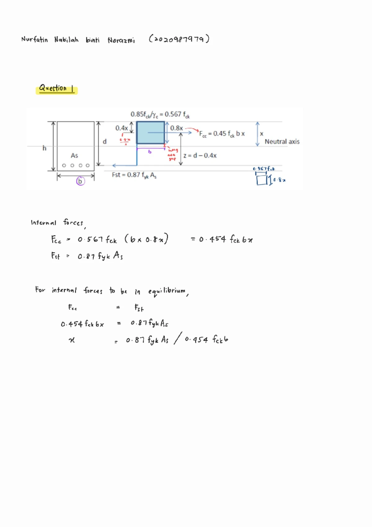 W3 2024: Beam Section Analysis Design for Bending Exercises - Studocu