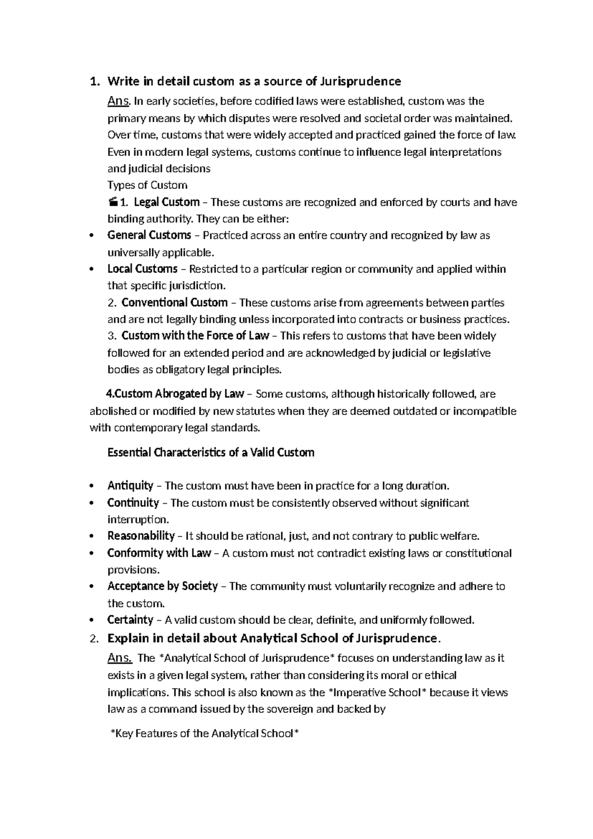 Jurisprudence Overview: Key Concepts and Theories Explained (Course ...