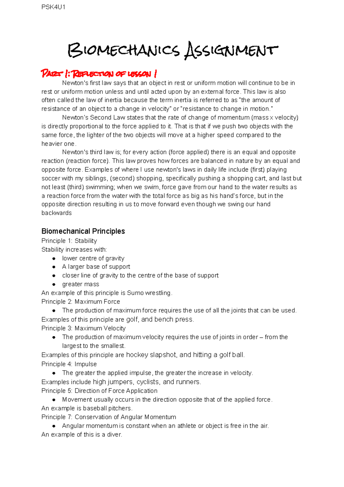 KINES 101: Kinesiology Lab Manual Study Guide Answer Key - Studocu