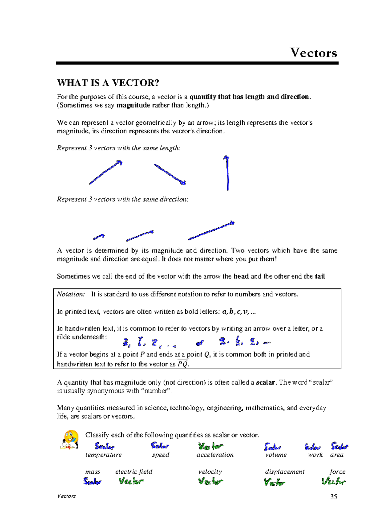 Vectors: Understanding Magnitude, Direction, and Operations - Lecture ...