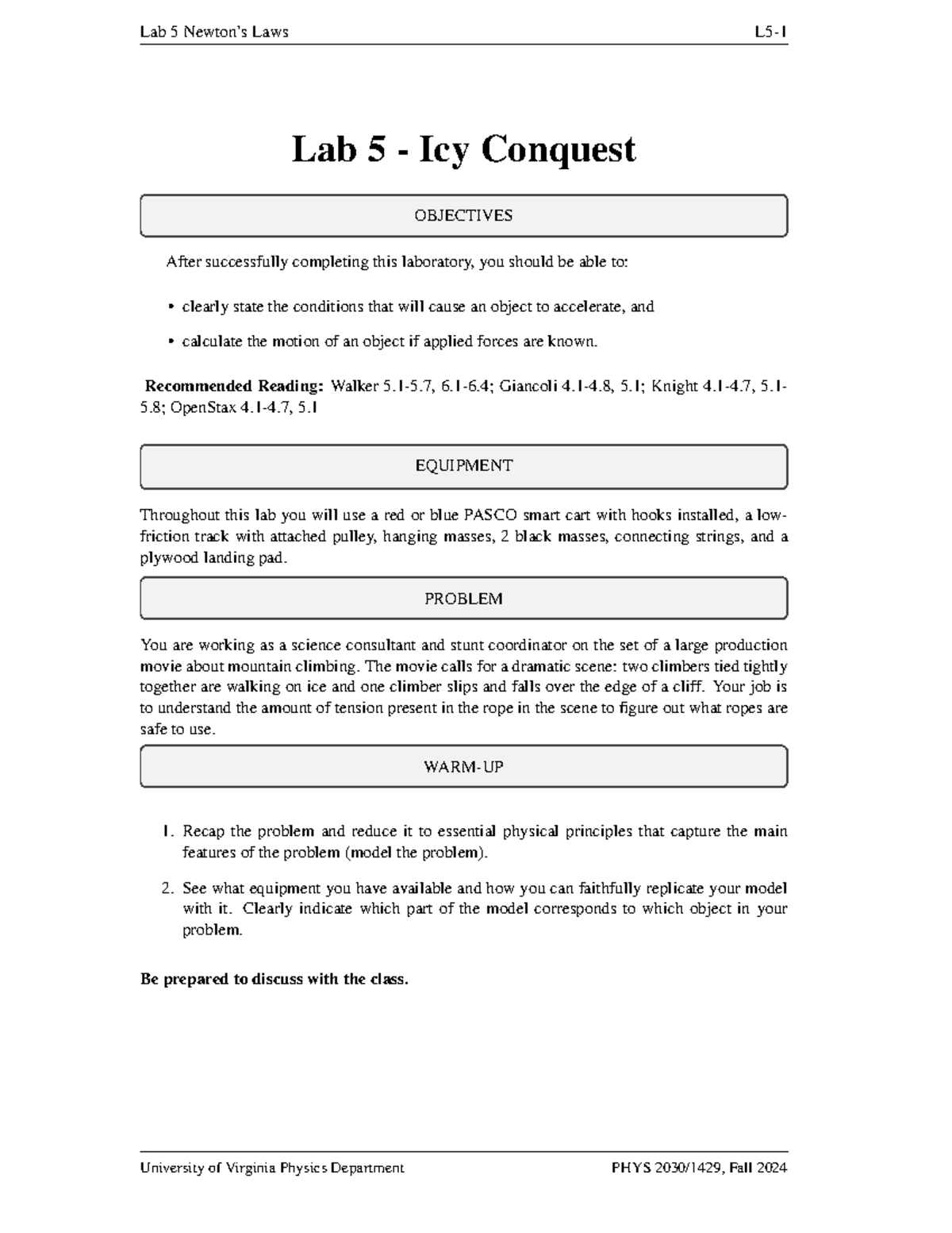 Week5 - the part before lab def look over before the lab - Lab 5 Newton ...
