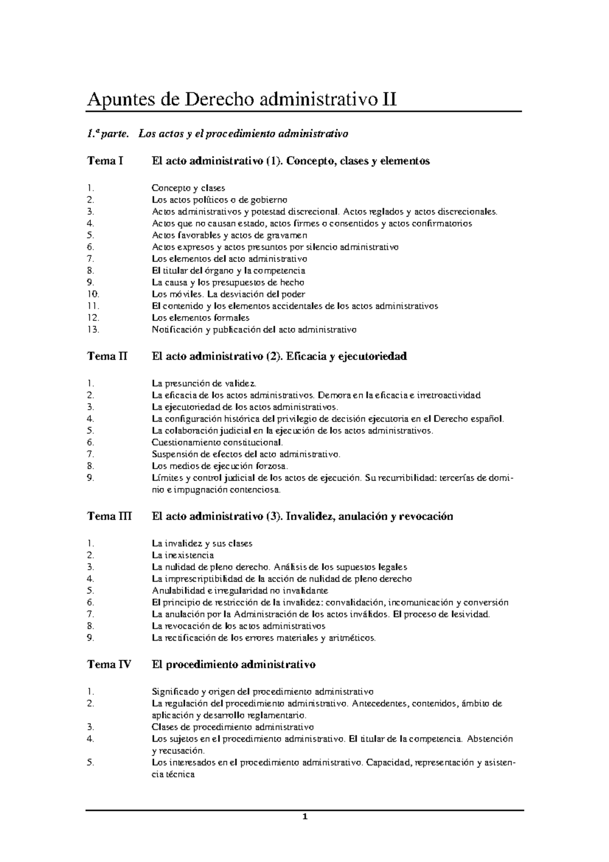 Apuntes de Derecho Administrativo II: Actos y Procedimiento Adva. - Document Preview
