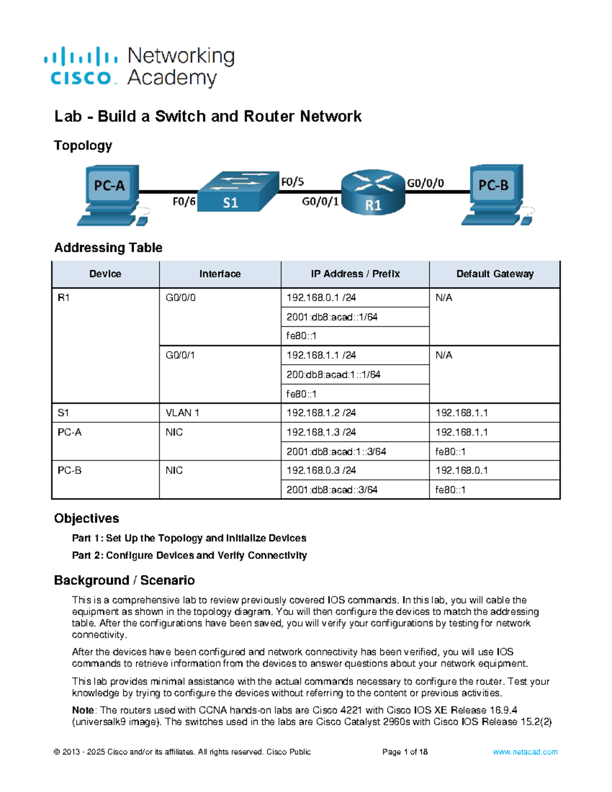 10.4.4 Lab - Build a Switch and Router Network Topology Configuration ...