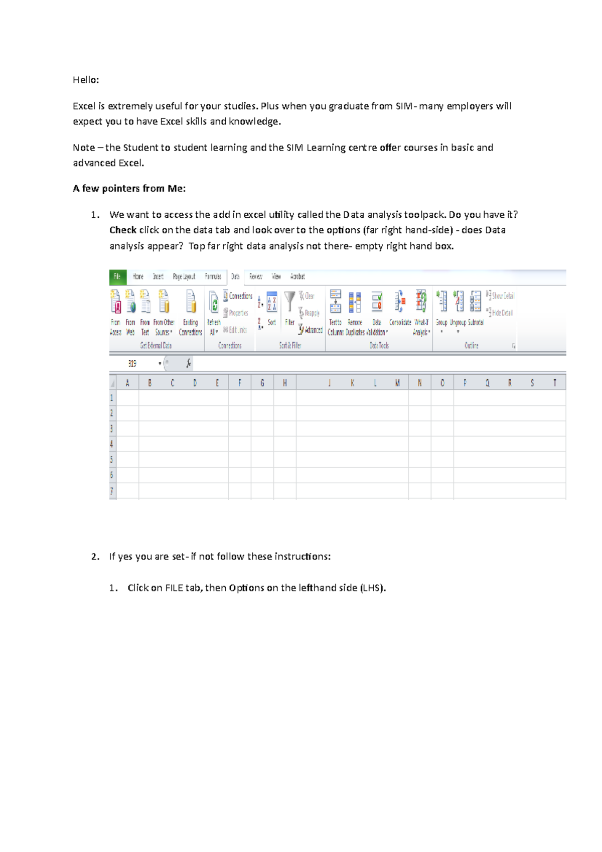 Excel Skills: Essential Tips for Students and Employers (SIM-1) - Studocu