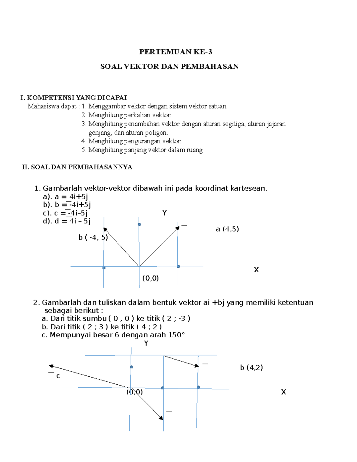 3. Soal dan Pembahasan Vektor - Pembelajaran Matematika - Studocu