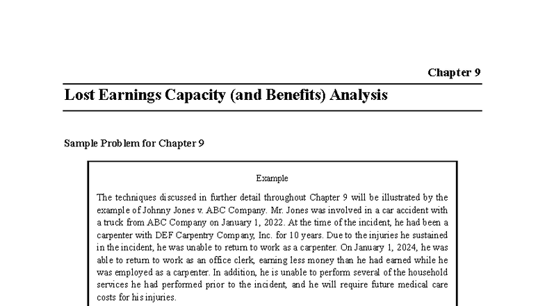Calculating Lost Earnings Capacity: A Forensic Accounting Perspective ...