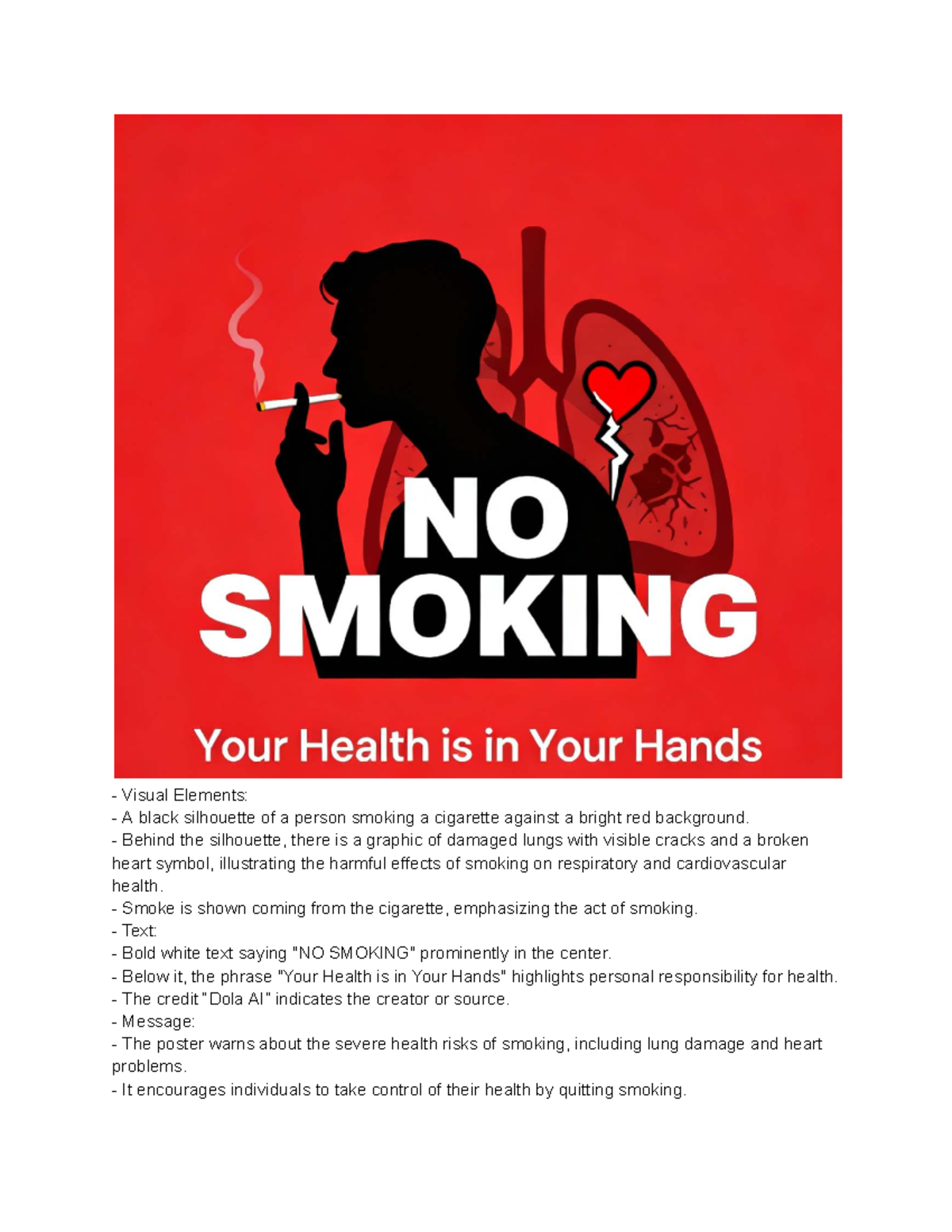 Visual Elements: Smoking Health Risks Poster Mockup - Studocu