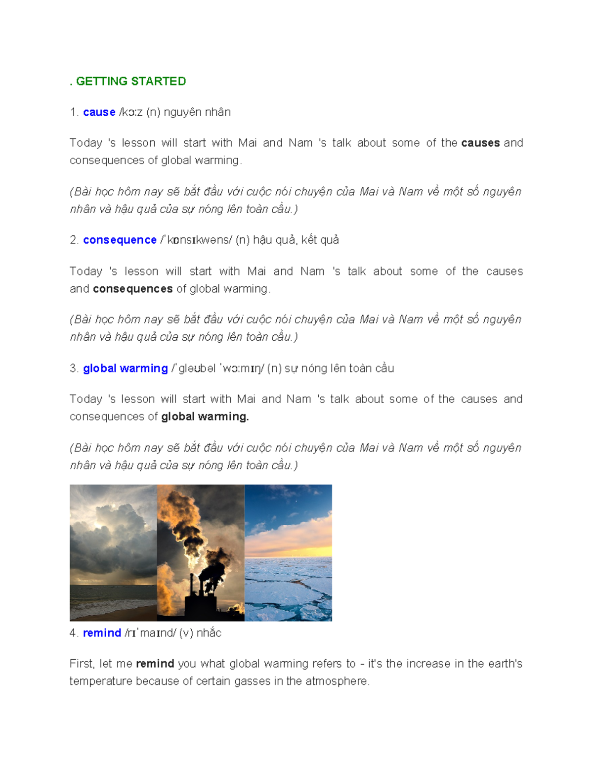 UNIT-5: Causes and Consequences of Global Warming - Studocu
