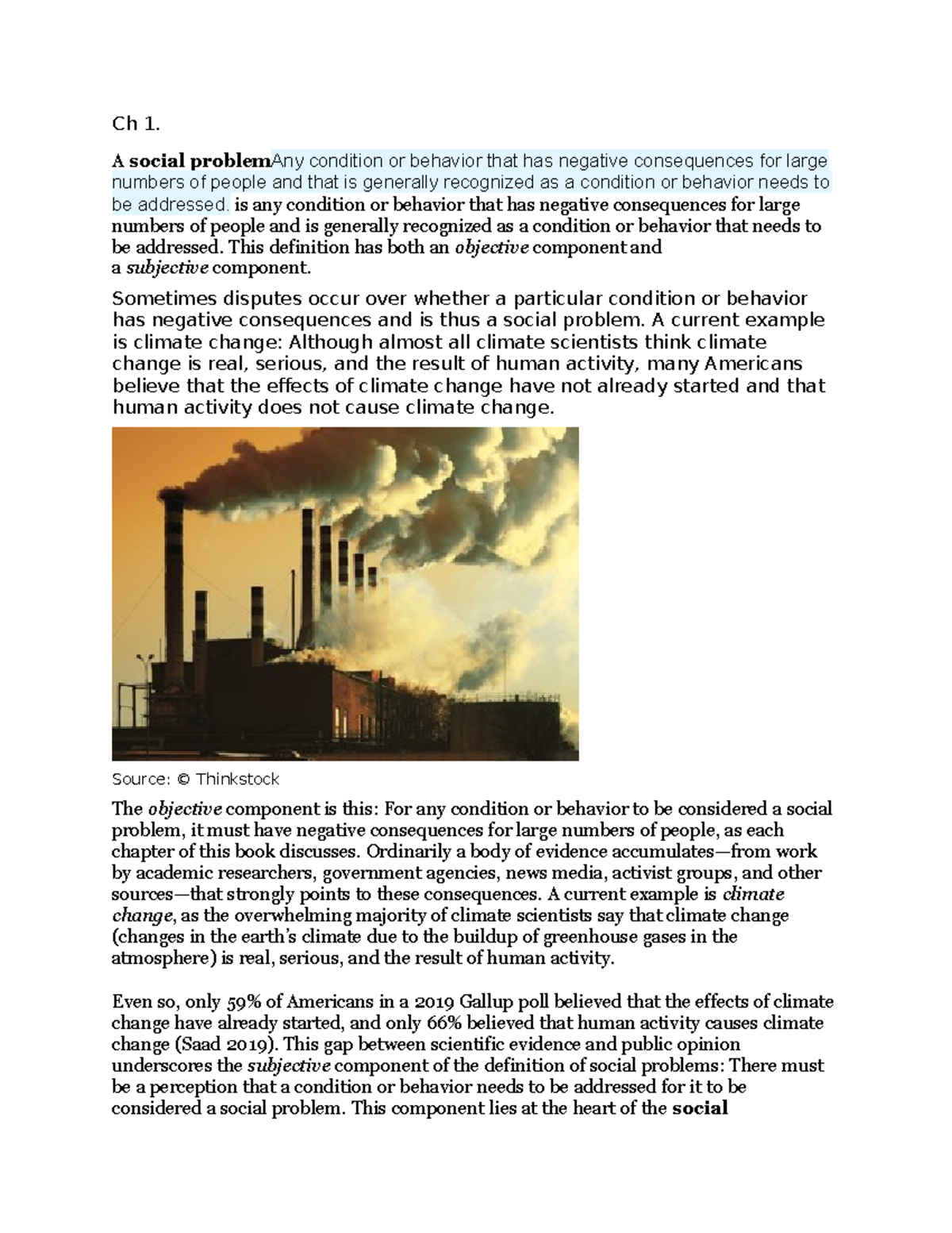 Ch 1: Understanding Social Problems - Definitions and Perspectives ...