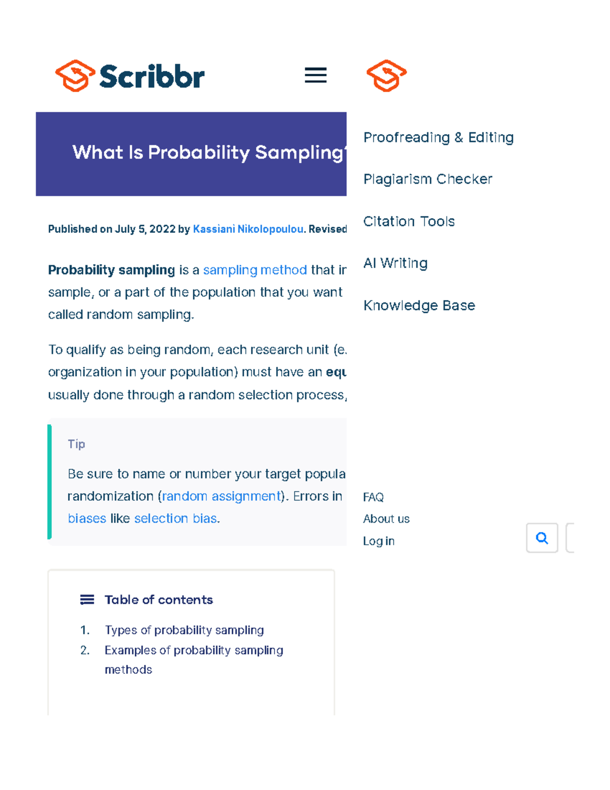 What Is Probability Sampling Types & Examples - What Is Probability ...