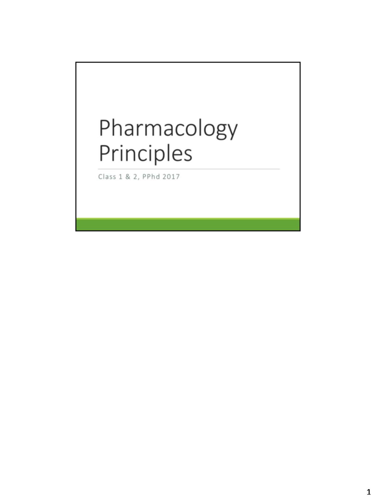 NURS 101: 2017 Class 1 & 2 Drug Administration and Safety Notes - Studocu