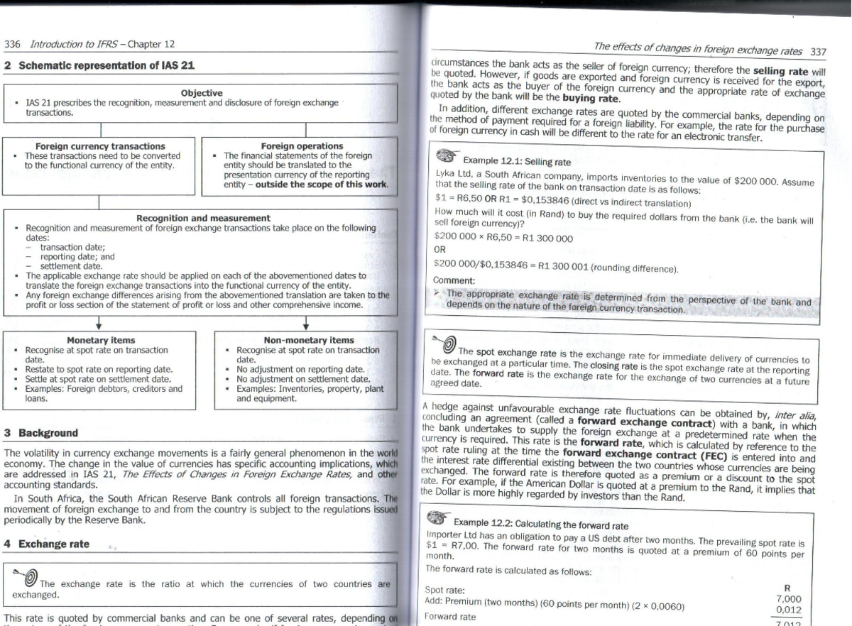 336 Forex Notes: IAS 21 & Effects of Foreign Exchange Rates - Studocu