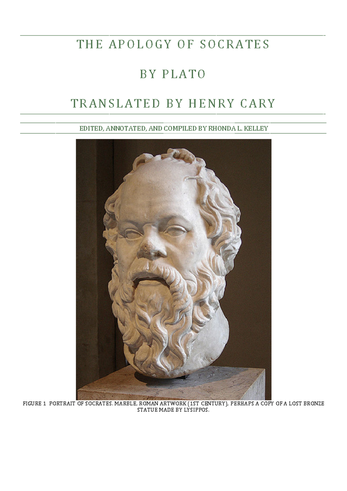 The Apology of Socrates: A Defense Against False Accusations - T H E A ...