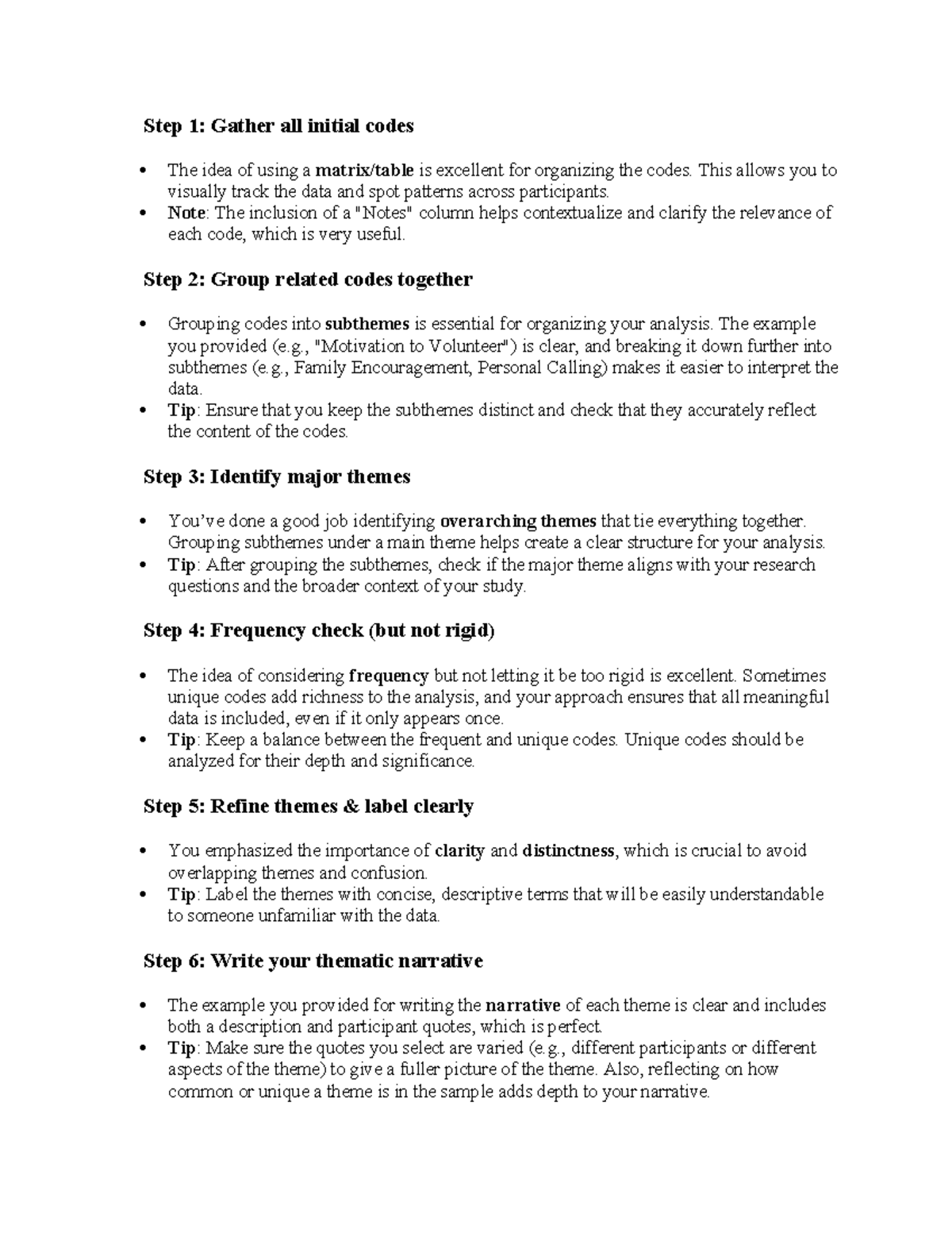Thematic analysis guide: Steps for organizing and interpreting data ...