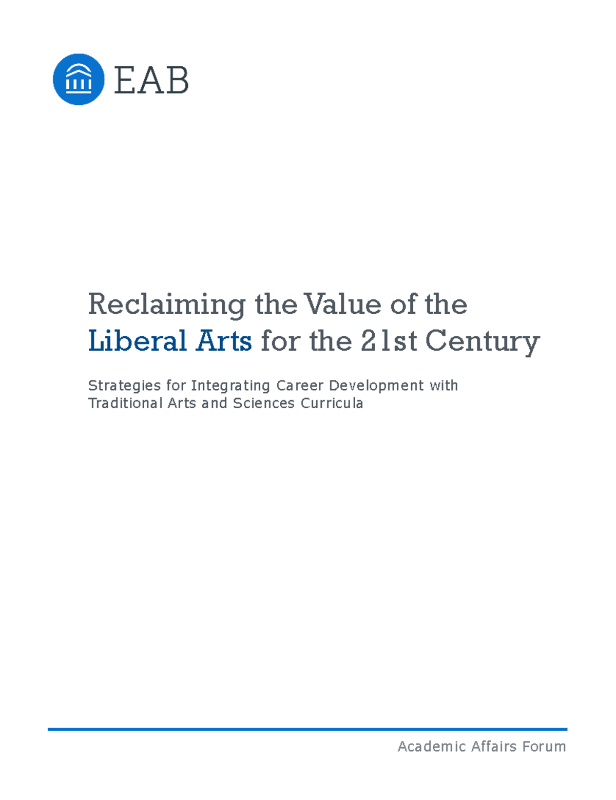 4. Strategies for Reclaiming the Liberal Arts Value in Education - Studocu