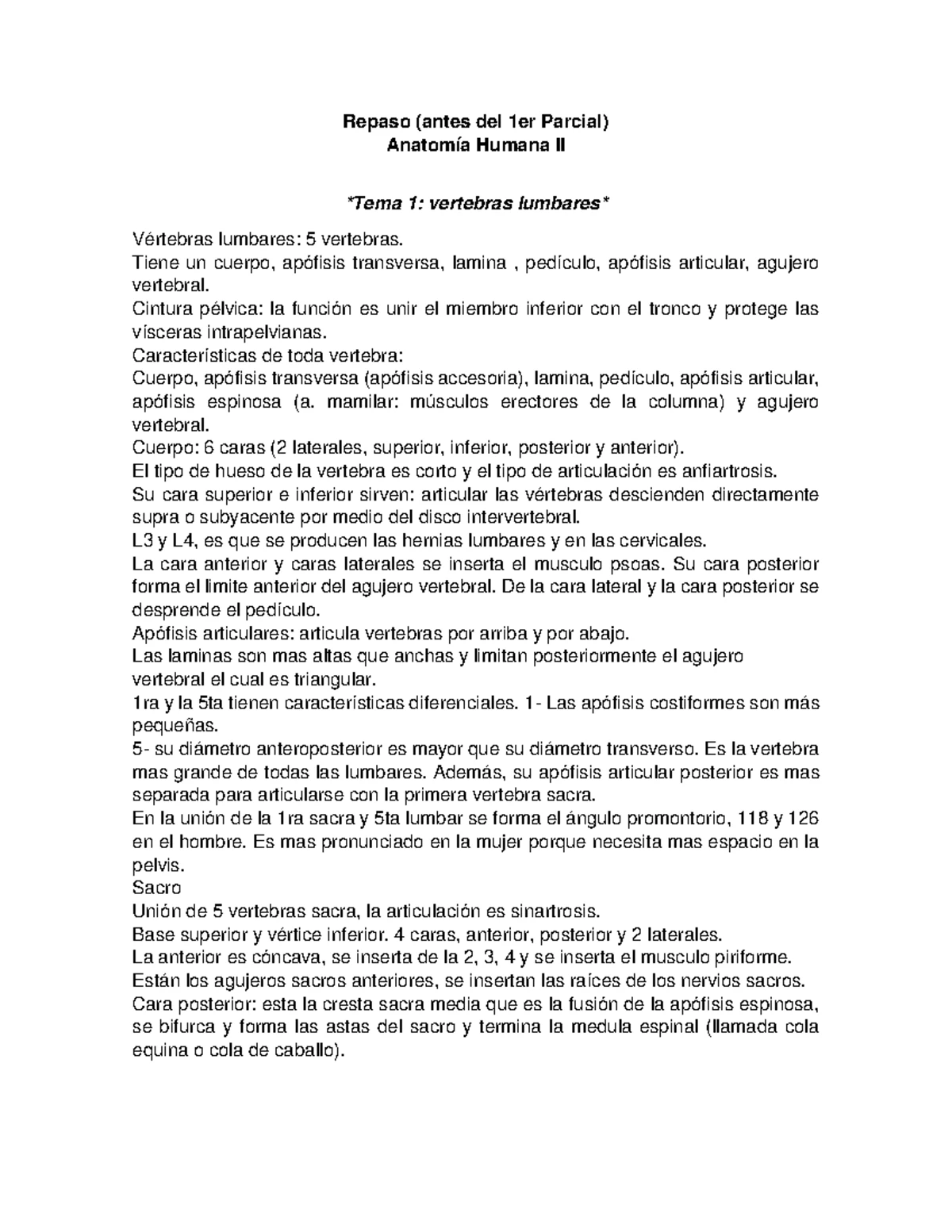 Anatom a De La Cintura P lvica Caracter sticas Y Estructura Studocu