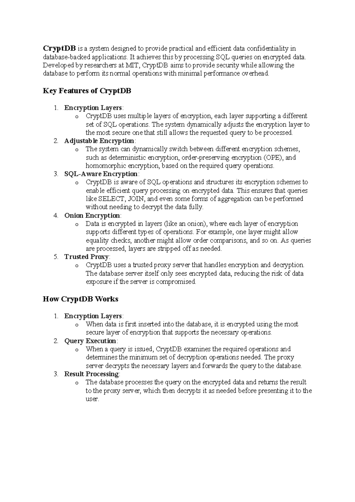 CryptDB: Efficient Data Confidentiality in Cloud Computing Applications ...