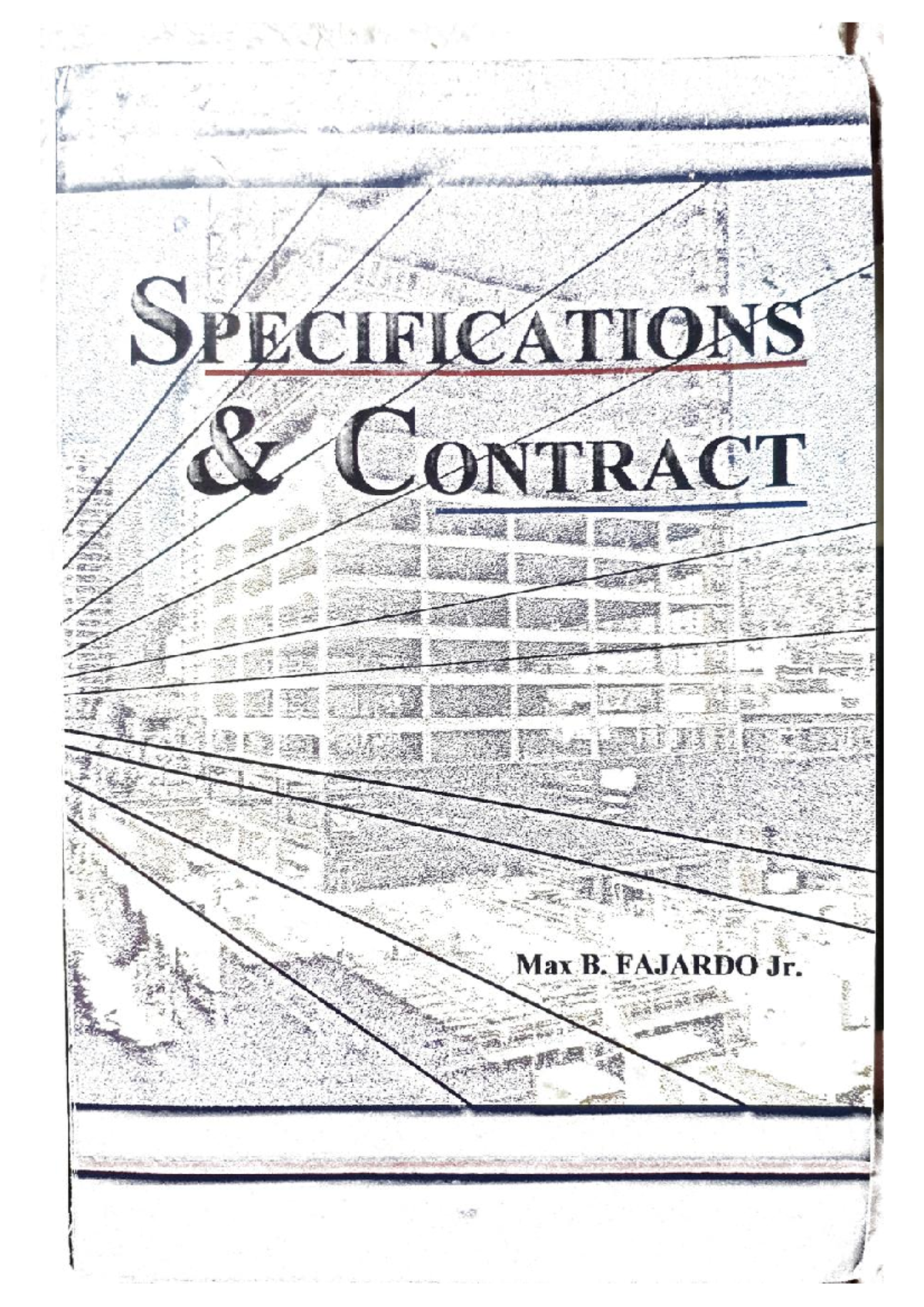 Specification and Contract Overview - Max Fajardo Document - Studocu