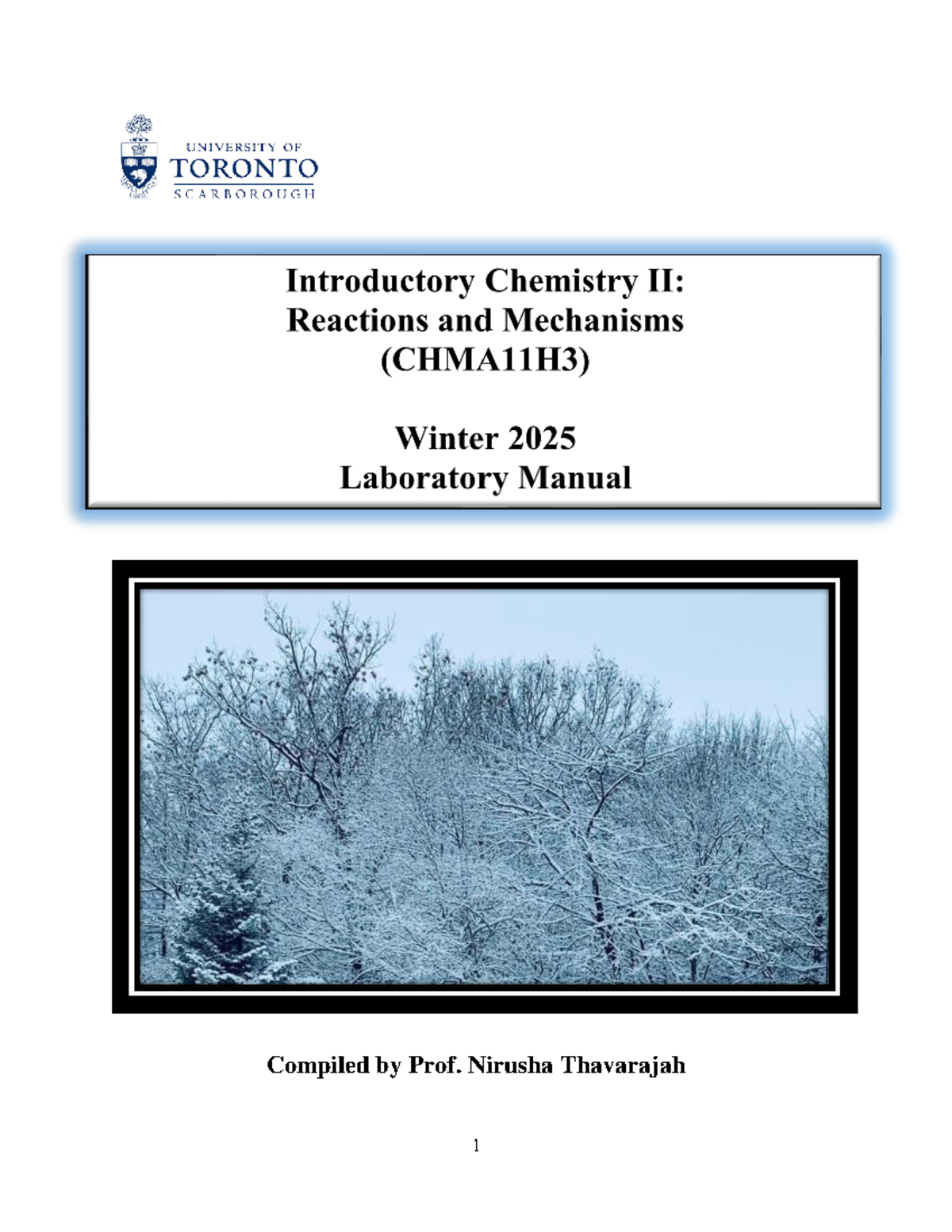 CHMA11 Winter 2025 Lab Manual: Experiments & Guidelines - Studocu