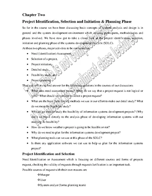 SAD Lecture Notes: Chapter 5 - System Implementation & Maintenance ...