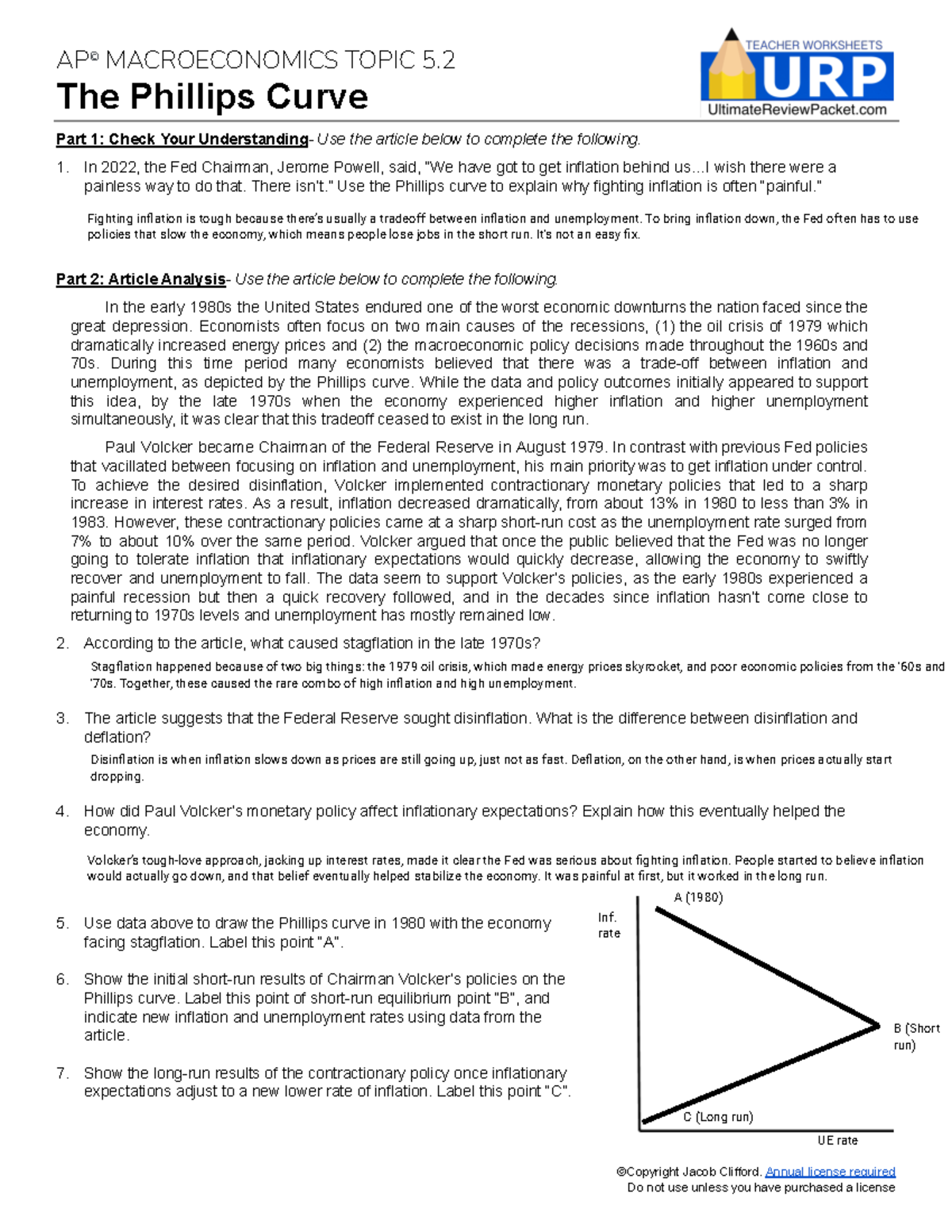 Ap Macro Topic 5 2 2 Analyzing The Phillips Curve Dynamics Studocu
