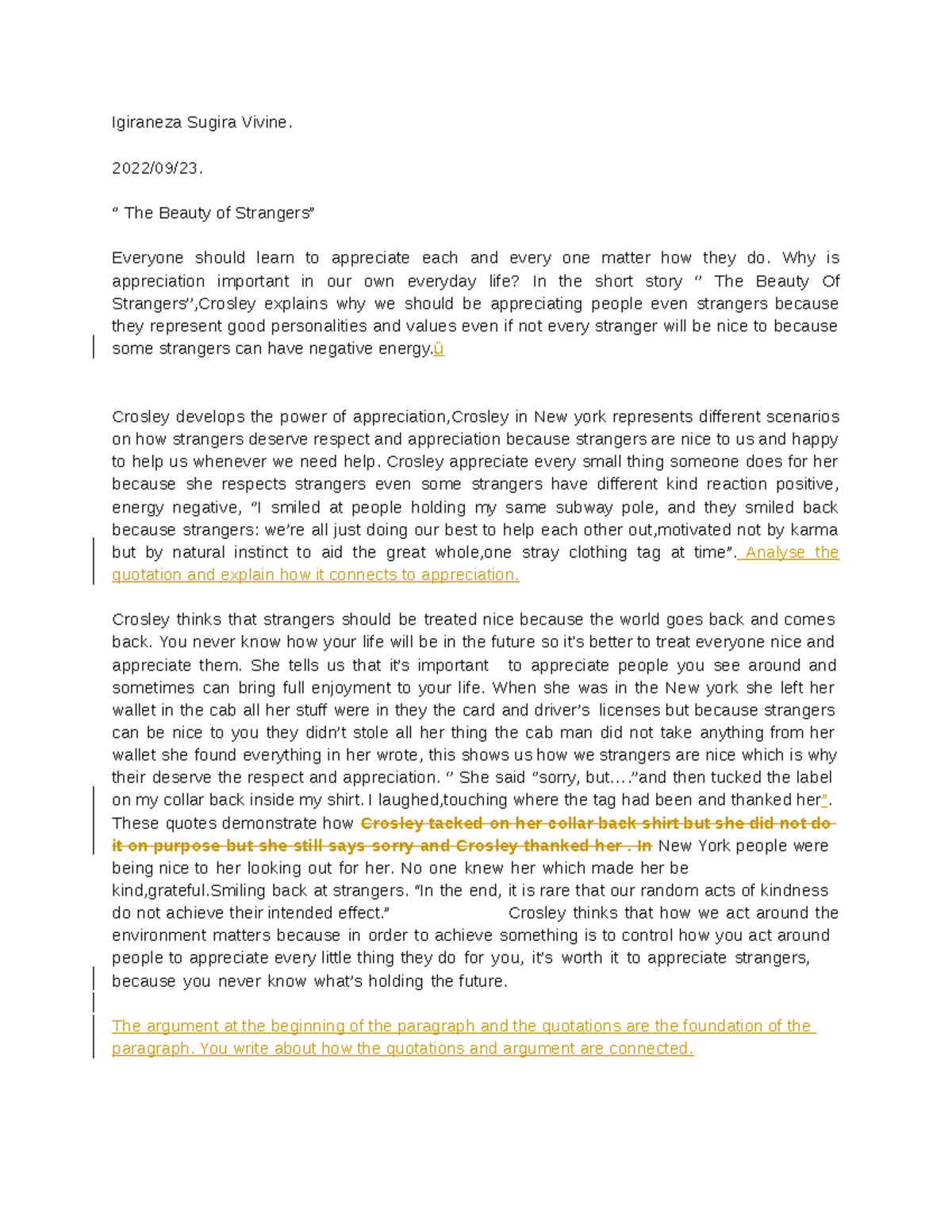 Correction Intro to 