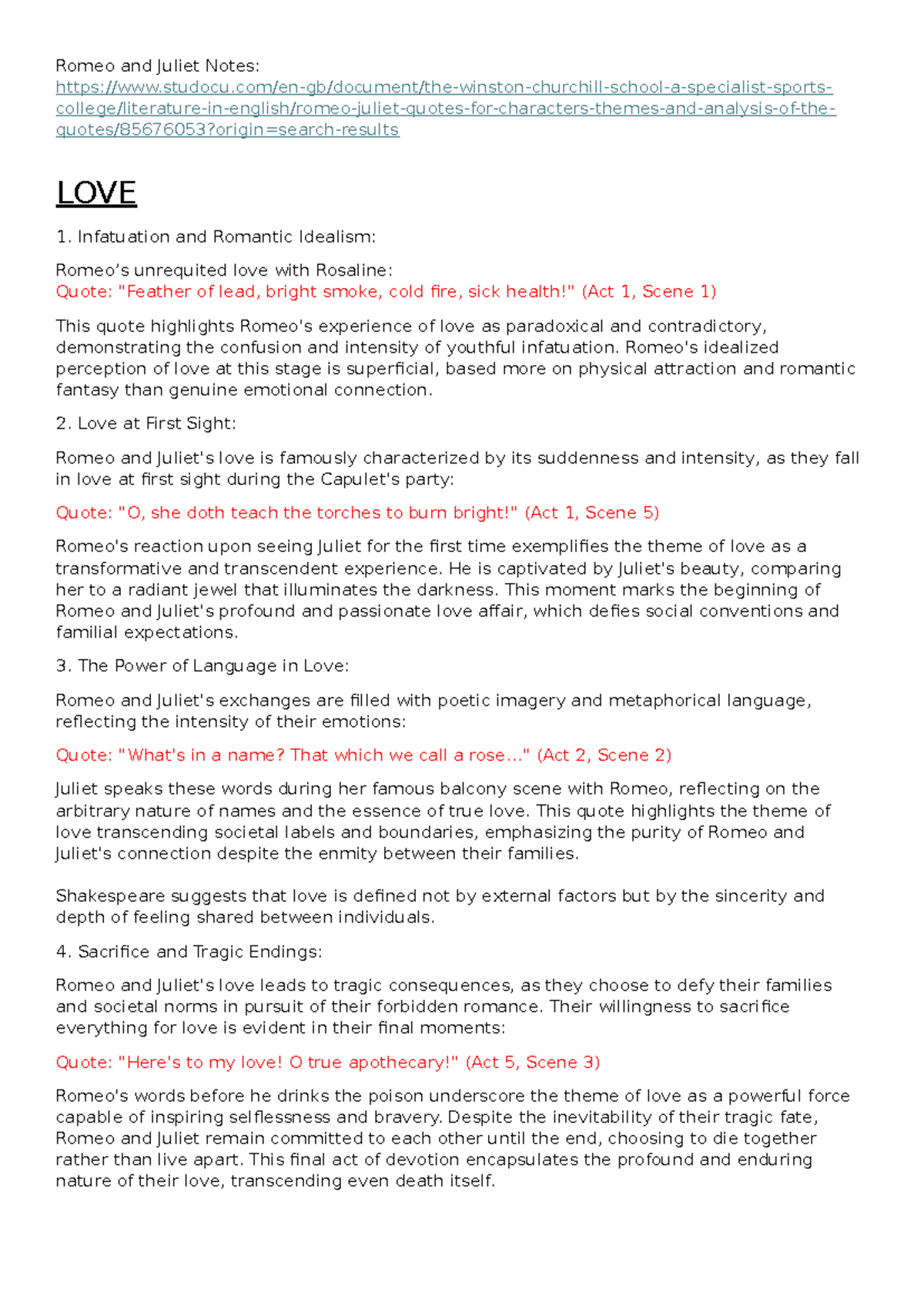 Analysis of Key Themes and Characters in Romeo and Juliet (ENG101 ...
