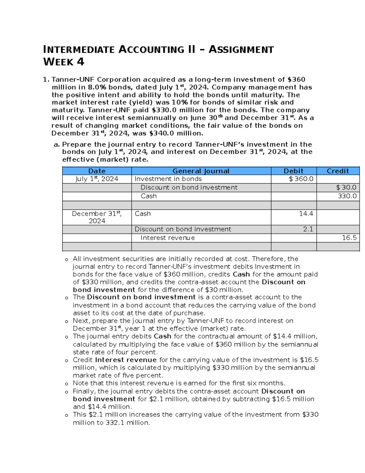 Intermediate Accounting II - Week 4 - INTERMEDIATE ACCOUNTING II ...