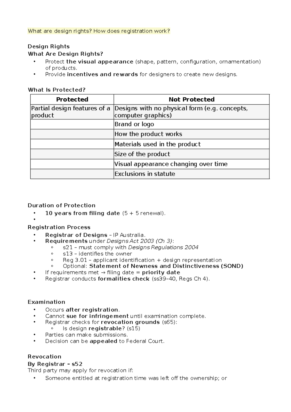 Design Rights and Registration Process: A Comprehensive Overview - Studocu