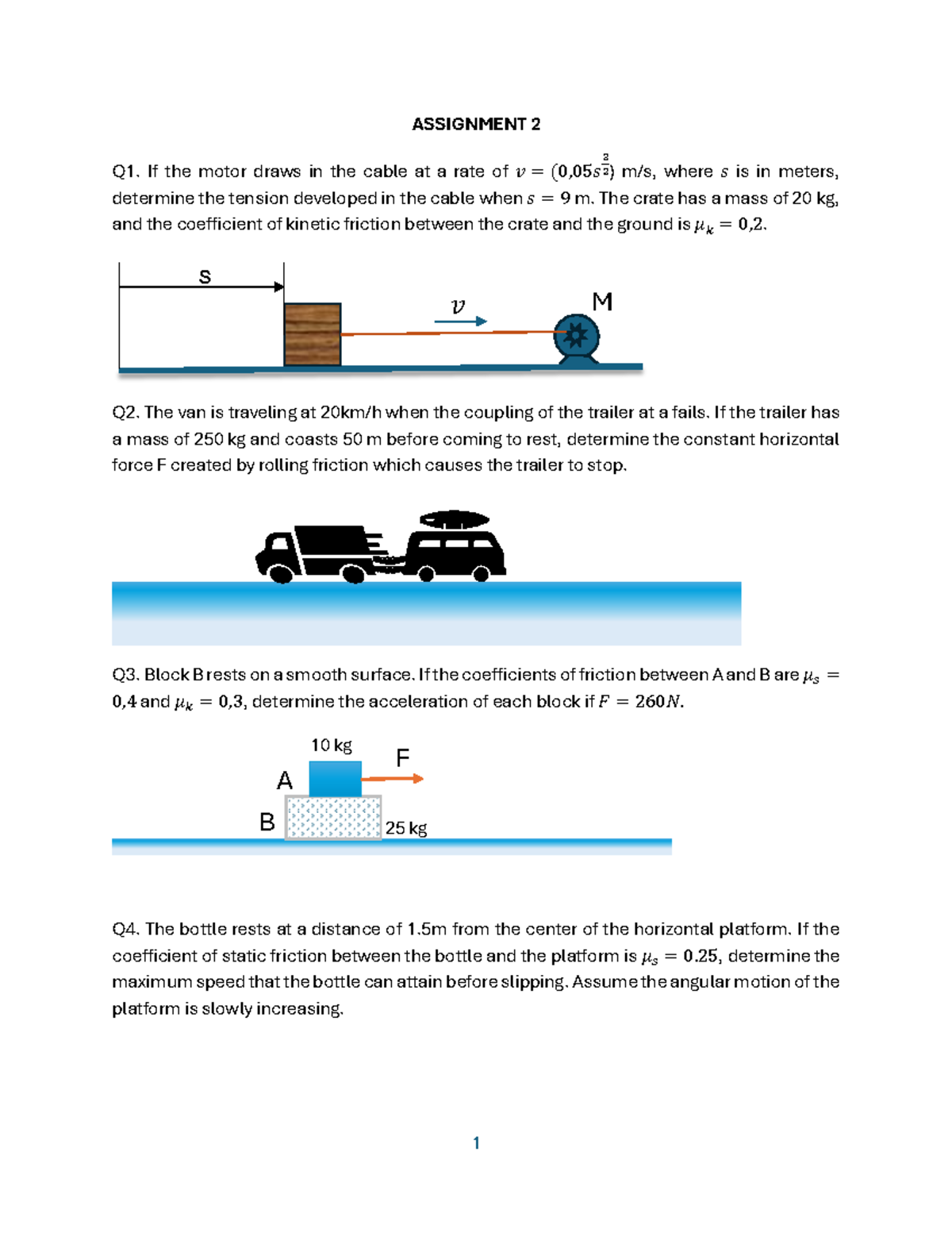 Assignment 2 20260130 - Mechanics Problem Set - Studocu